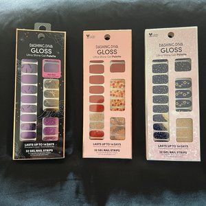 Dashing Diva Gloss Gel Nail Strips - Holiday Bundle